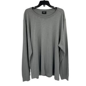 Jeff Gray Heathered 100% Pima Cotton Long Sleeve Shirt Size XXL NWOT